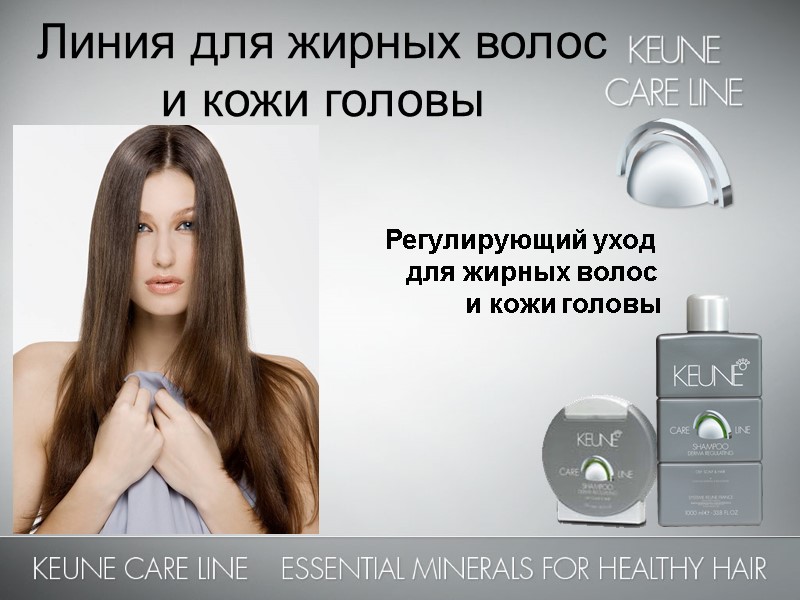 Линия для жирных волос  и кожи головы Регулирующий уход  для жирных волос